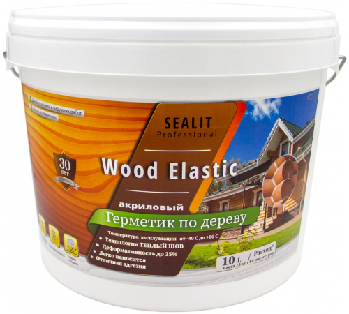 Приобрести ГЕРМЕТИК - Sealit Wood Elastic для работы с деревянными материалами 5 л в Новом Уренгое, Ямало-Ненецкий автономный округ