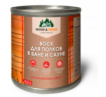ВОСК ДЛЯ ПОЛКОВ В БАНЕ И САУНЕ WOOD & HOUSE